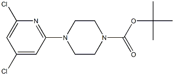 tert-butyl 4-(4,6-dichloropyridin-2-yl)piperazine-1-carboxylate 结构式