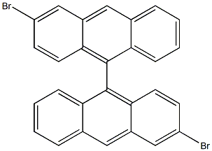 3,3'-二溴-9,9'-联二蒽 结构式
