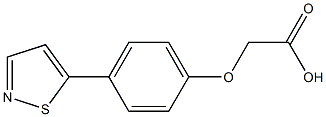 (4-Isothiazol-5-yl-phenoxy)-acetic acid 结构式