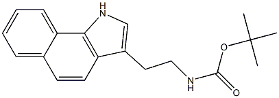 [2-(1H-Benzo[g]indol-3-yl)-ethyl]-carbaMic acid tert-butyl ester 结构式