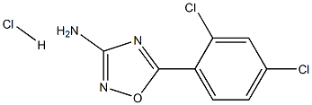 5-(2,4-Dichloro-phenyl)-[1,2,4]oxadiazol-3-ylaMine hydrochloride 结构式