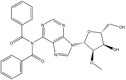 N,N-Dibenzoyl-2'-O-Methyladdenosine 结构式