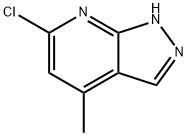 6-氯-4-甲基-1H-吡唑并[3,4-B]吡啶 结构式