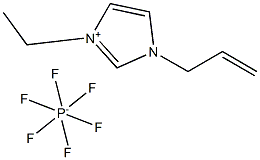 1-烯丙基-3-乙基咪唑六氟磷酸盐 结构式