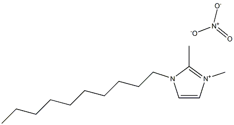 1-癸基-2,3-二甲基咪唑硝酸盐 结构式