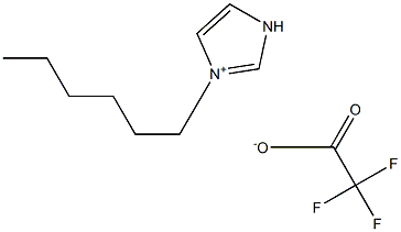 1-己基咪唑三氟乙酸盐 结构式