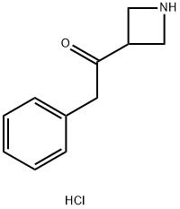 1-(azetidin-3-yl)-2-phenylethanone hydrochloride 结构式