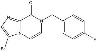 3-BROMO-7-(4-FLUOROBENZYL)IMIDAZO[1,2-A]PYRAZIN-8(7H)-ONE 结构式