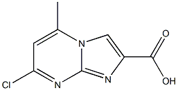 7-Chloro-5-Methyl-iMidazo[1,2-a]pyriMidine-2-carboxylic acid 结构式