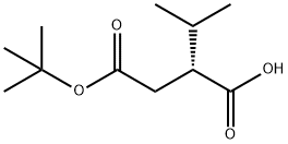 (R)-4-叔丁氧-2-异丙基-4-氧丁酸 结构式