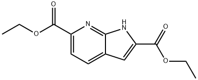 二乙基1H-吡咯并[2,3B]吡啶-2,6-二甲酸基酯 结构式