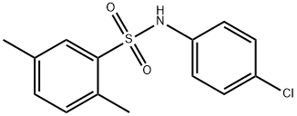 N-(4-氯苯)-2,5-二甲基苯磺酰胺 结构式