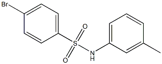 4-溴-N-(3-甲基苯)苯磺酰胺 结构式