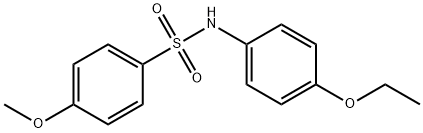 N-(4-乙氧基苯)-4-甲氧基苯磺酰胺 结构式