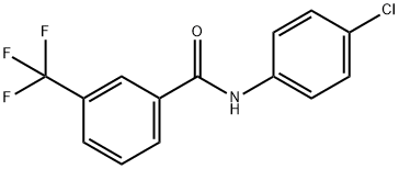 N-(4-氯苯)-3-(三氟甲基)苯甲酰胺 结构式