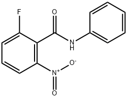 2-氟-6-硝基-N-苯基苯甲酰胺 结构式