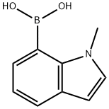 1-甲基吲哚-7-硼酸 结构式