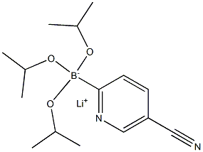 Lithium (5-cyanopyridin-2-yl)triisopropoxyborate 结构式