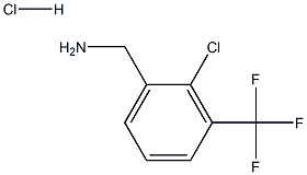 2-氯-4-三氟甲基苄胺盐酸盐 结构式