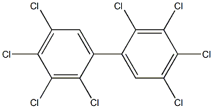 2.2'.3.3'.4.4'.5.5'-Octachlorobiphenyl Solution 结构式