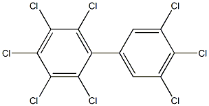 2,3,3',4,4',5,5',6-Octachlorobiphenyl Solution 结构式