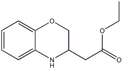 ethyl 2-(3,4-dihydro-2H-benzo[b][1,4]oxazin-3-yl)acetate 结构式