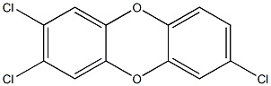 2,3,7-Trichlorodibenzo-p-dioxin 50 μg/mL in Toluene 结构式