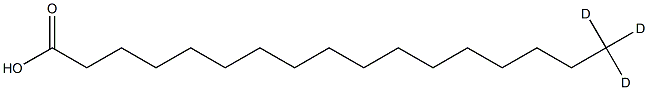 Heptadecanoic acid-17,17,17-D3 结构式