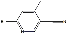 2-溴-5-氰基-4-甲基吡啶 结构式