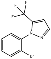 1 - (2 -溴苯基)-5 - (三氟甲基)- 1H -吡唑 结构式