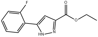 5 - (2 - 氟苯基)-1H -吡唑-3 - 羧酸乙酯 结构式