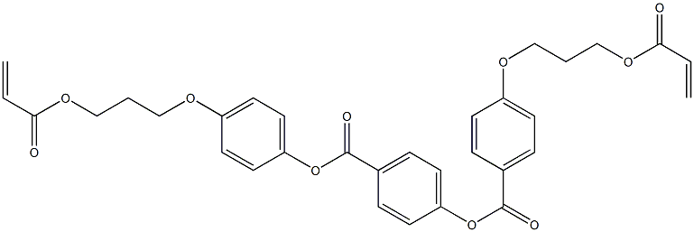 4-((4-(3-(acryloyloxy)propoxy)phenoxy)carbonyl)phenyl 4-(3-(acryloyloxy)propoxy)benzoate 结构式