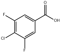 4-氯-3,5-二氟苯甲酸 结构式