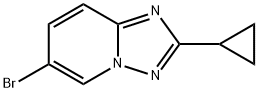 6-溴-2-环丙基-[1,2,4]三唑并[1,5-A]吡啶 结构式