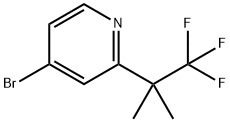 4-溴-2-(2,2,2-三氟-1,1-二甲基乙基)吡啶 结构式