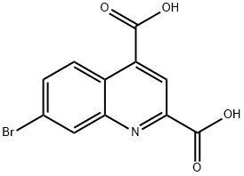 7-BROMOQUINOLINE-2,4-DICARBOXYLIC ACID 结构式