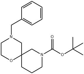 tert-butyl 4-benzyl-1-oxa-4,8-diazaspiro[5.5]undecane-8-carboxylate 结构式