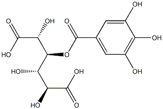 3-O-没食子酰粘酸 结构式