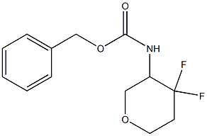 benzyl (4,4-difluorotetrahydro-2H-pyran-3-yl)carbaMate 结构式