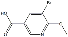 5-溴-6-甲氧基烟酸 结构式