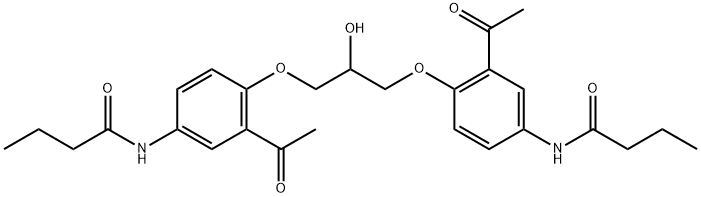 盐酸醋丁洛尔杂质H 结构式