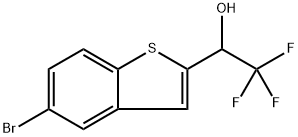 1-(5-broMobenzo[b]thiophen-2-yl)-2,2,2-trifluoroethanol 结构式