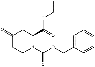 (S)-1-Cbz-4-oxo-piperidine-2-carboxylic acid Methyl ester 结构式