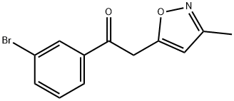 1-(3-broMophenyl)-2-(3-Methylisoxazol-5-yl)ethanone 结构式