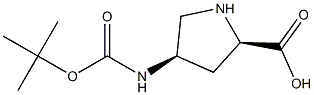 (2R,4R)-4-BOC-aMino Pyrrolidine-2-carboxylic acid 结构式