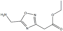 (5-AMinoMethyl-[1,2,4]oxadiazol-3-yl)-acetic acid ethyl ester 结构式