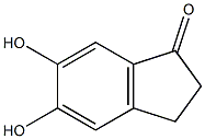 2,3-dihydro-5,6-dihydroxyinden-1-one 结构式