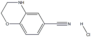 3,4-二氢-2H-苯并[B] [1,4]恶嗪-6-腈基盐酸盐 结构式