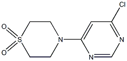 4-(6-Chloro-pyriMidin-4-yl)-thioMorpholine 1,1-dioxide 结构式