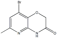 8-BroMo-6-Methyl-2H-pyrido[3,2-b][1,4]oxazin-3(4H)-one 结构式